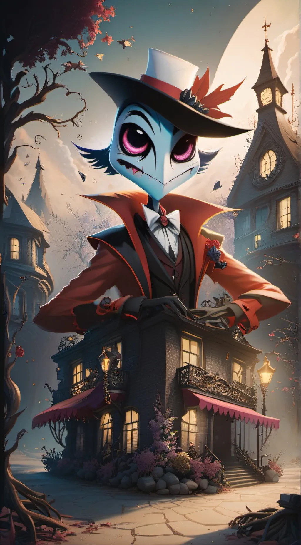 ai character: Hazbin hotel fk background
