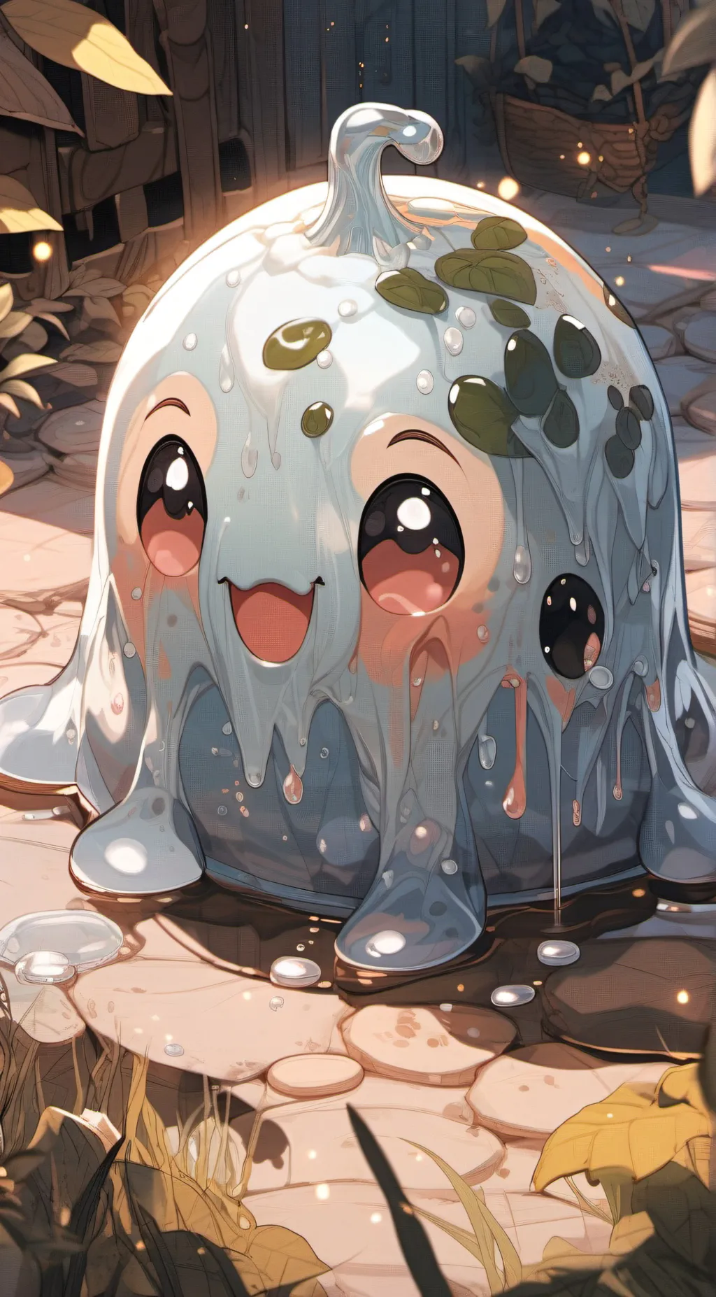 ai character: LEVEL 1 SLIME background