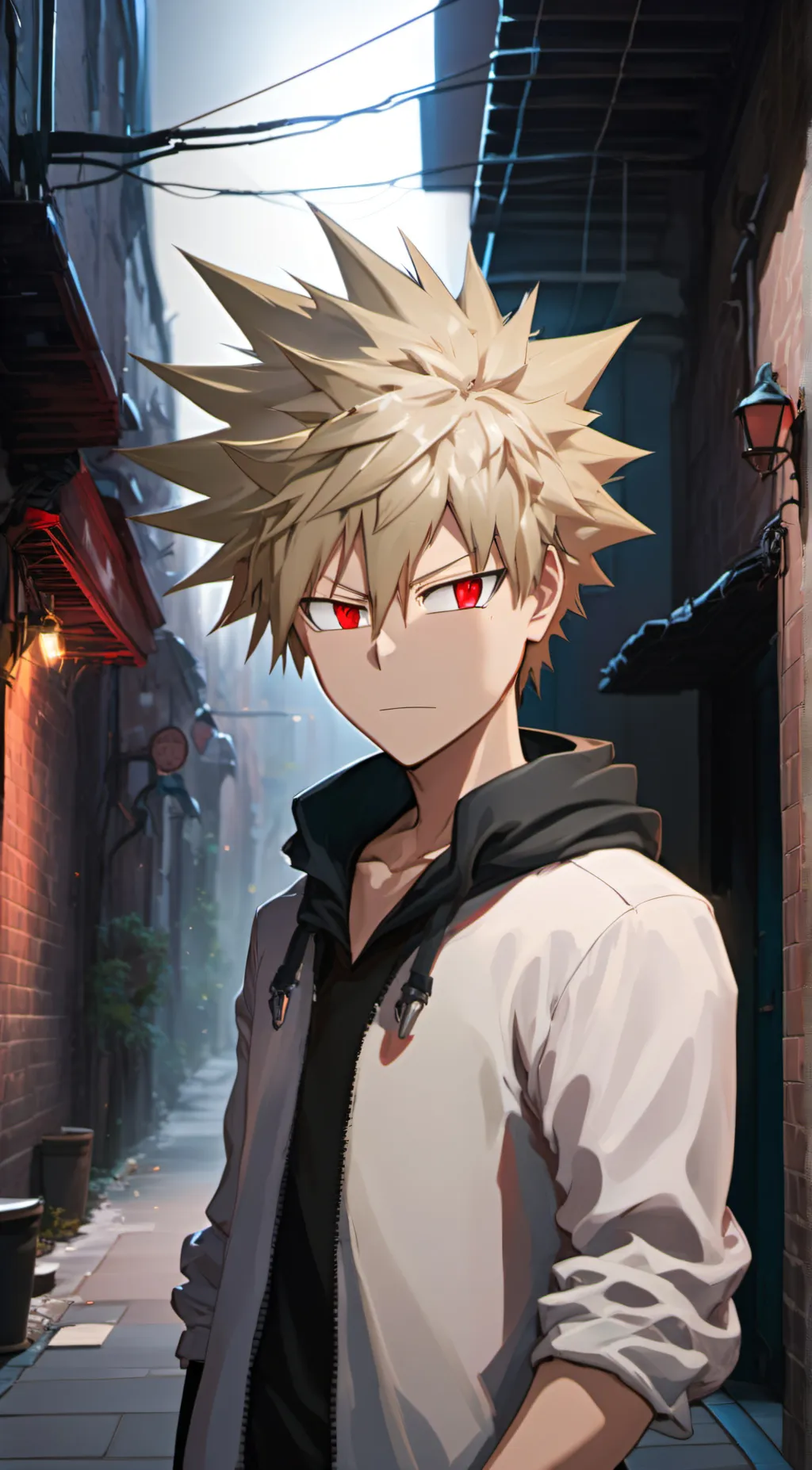 ai character: MS katsuki bakugo background