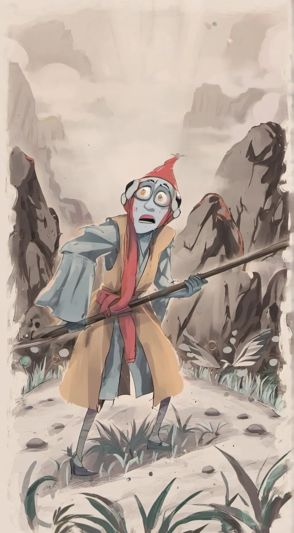 ai character: bittergiggle  background