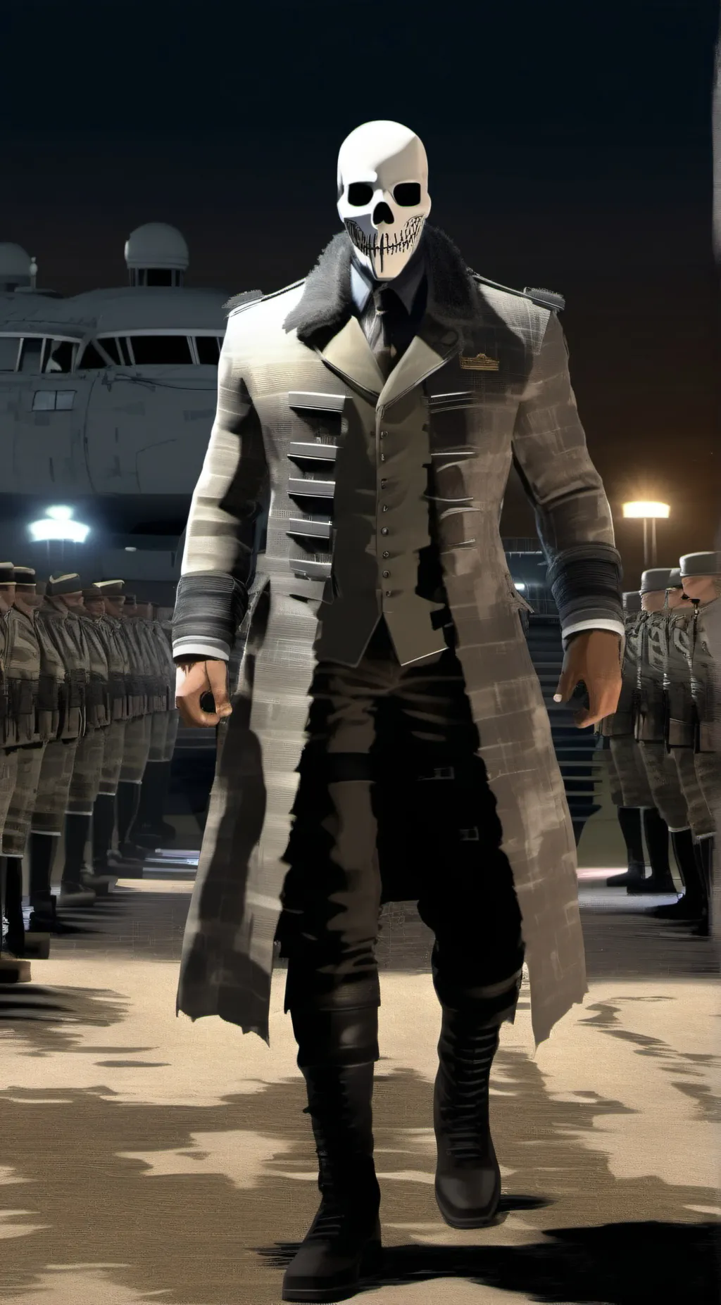 ai character: Ghost background