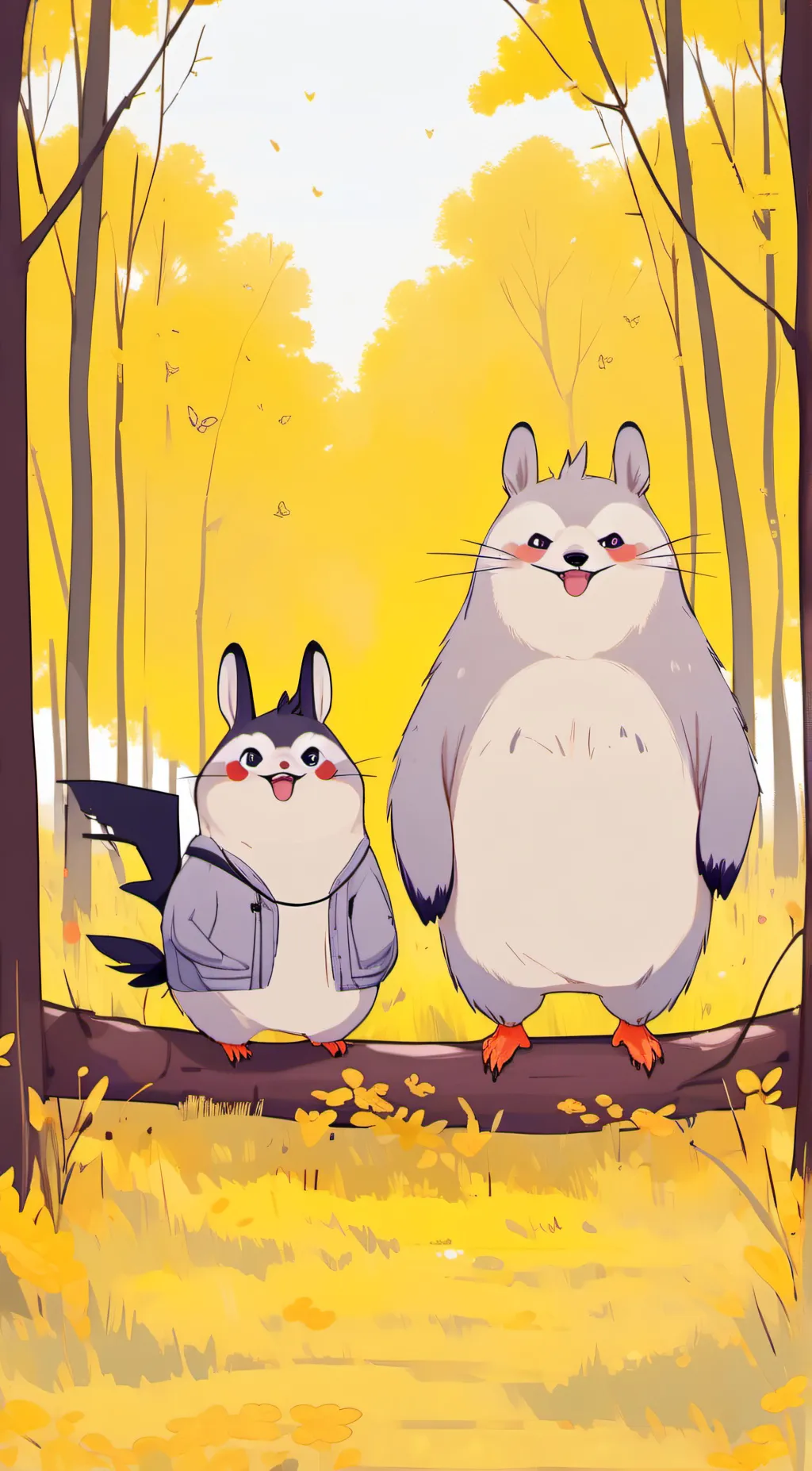 ai character: Smilling Critters background