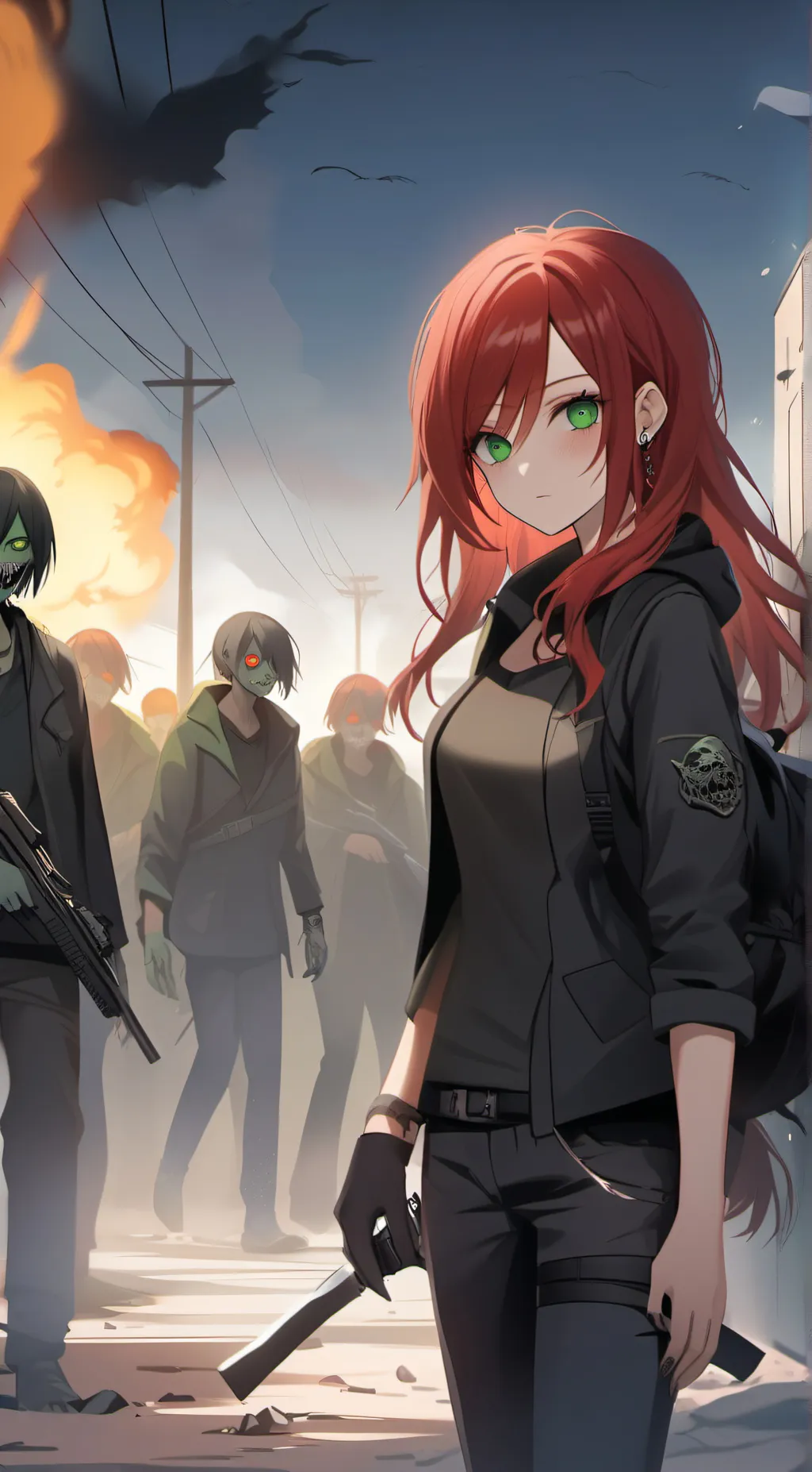 ai character: Henna background