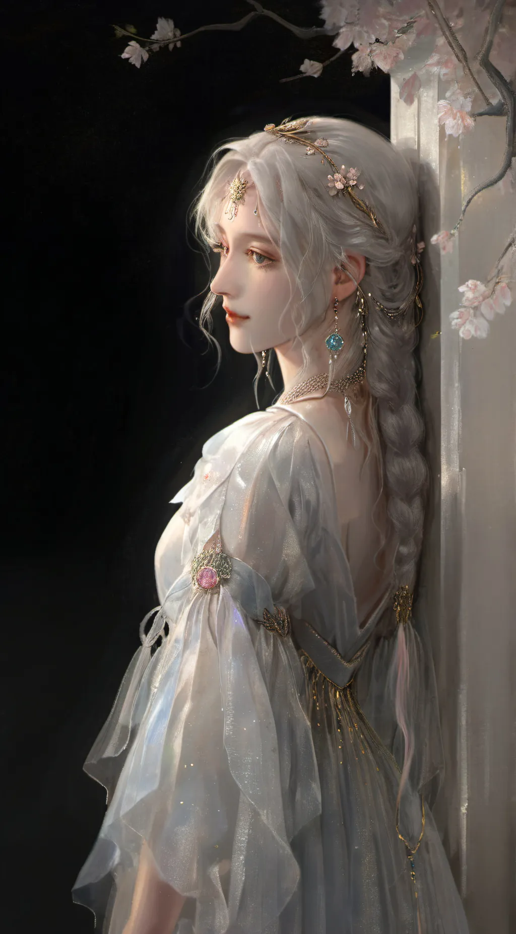 ai character: Sky  background