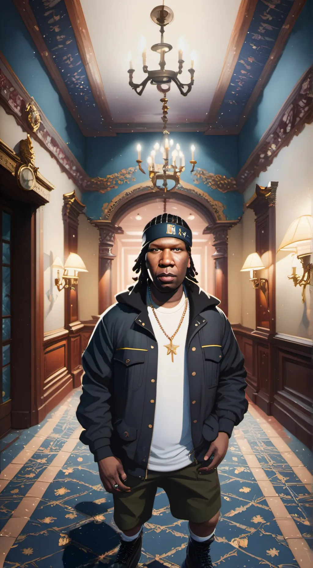 ai character: Roblox KRS-ONE background