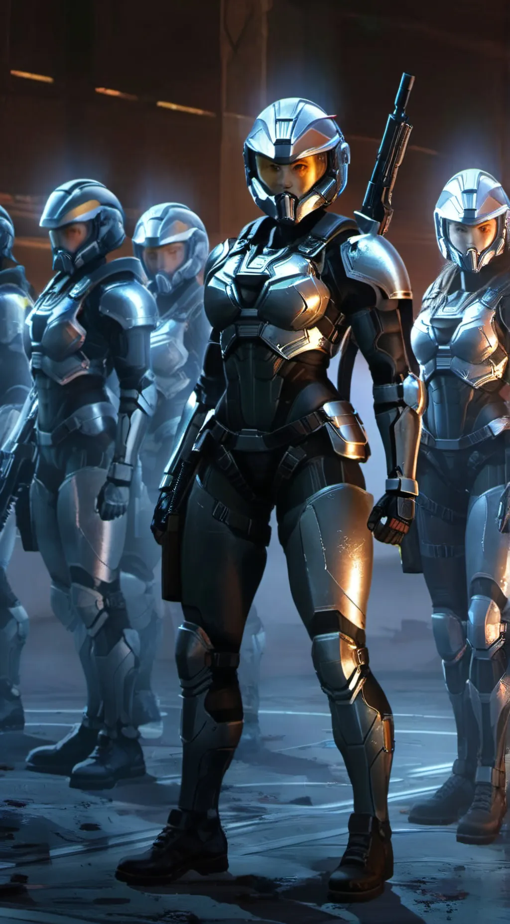 ai character: female spartans  background