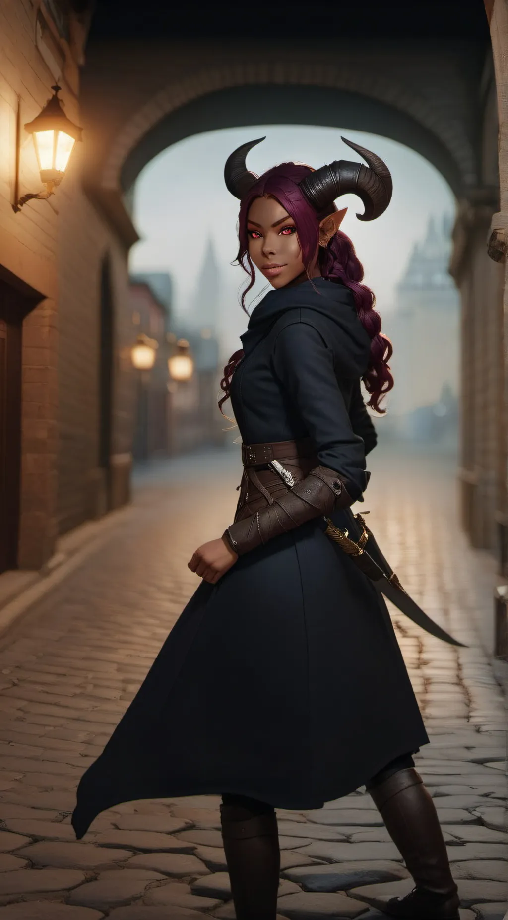 ai character: Thanata  background