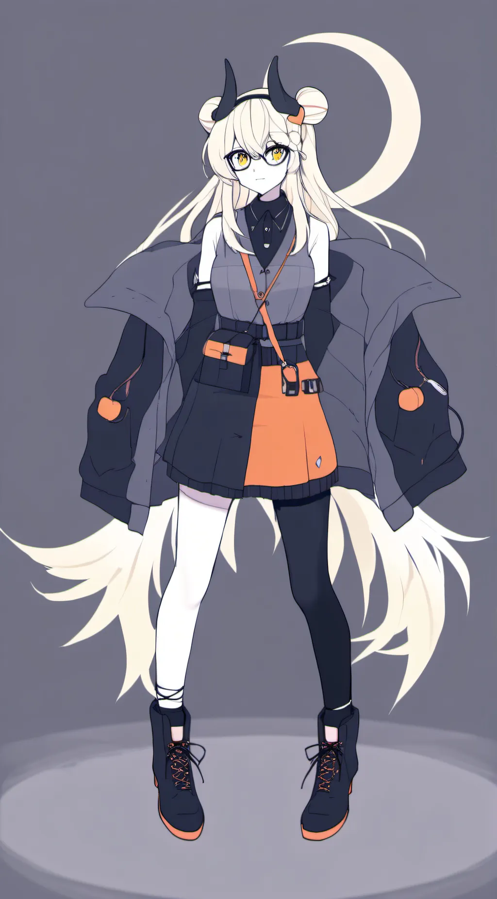 ai character: moon background