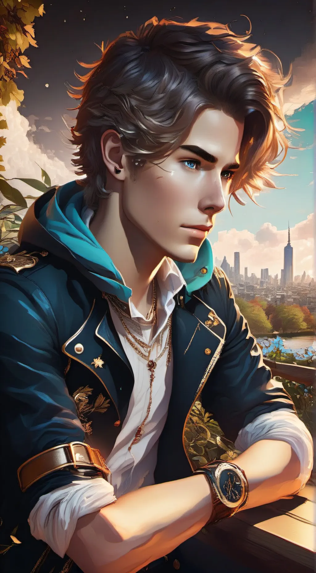 ai character: Andrew  ❤️ background
