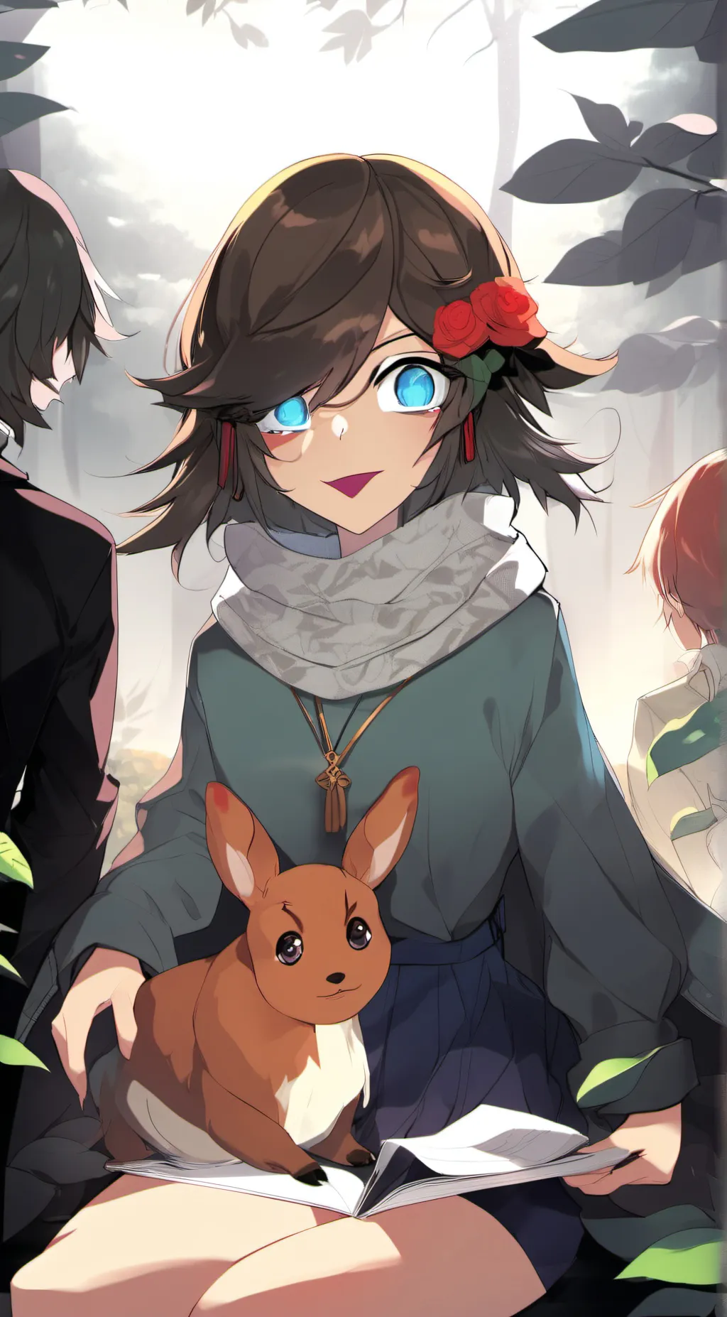 ai character:  Speaker woman background