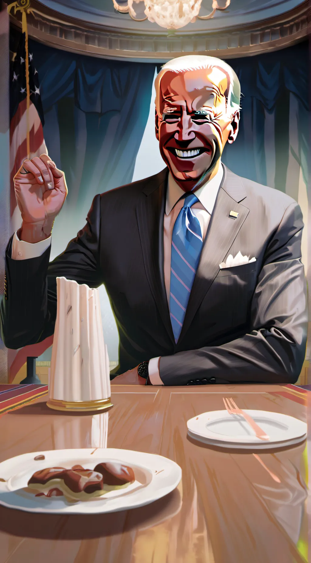 ai character: Sleepy joe background