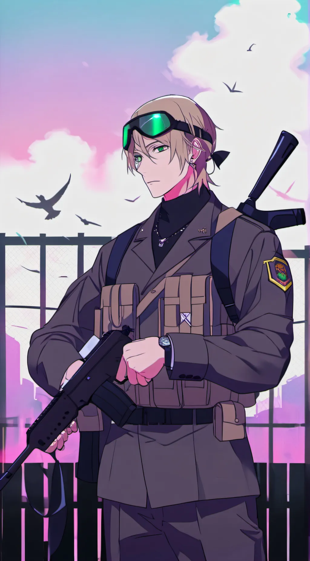 ai character: Austin (military ( background