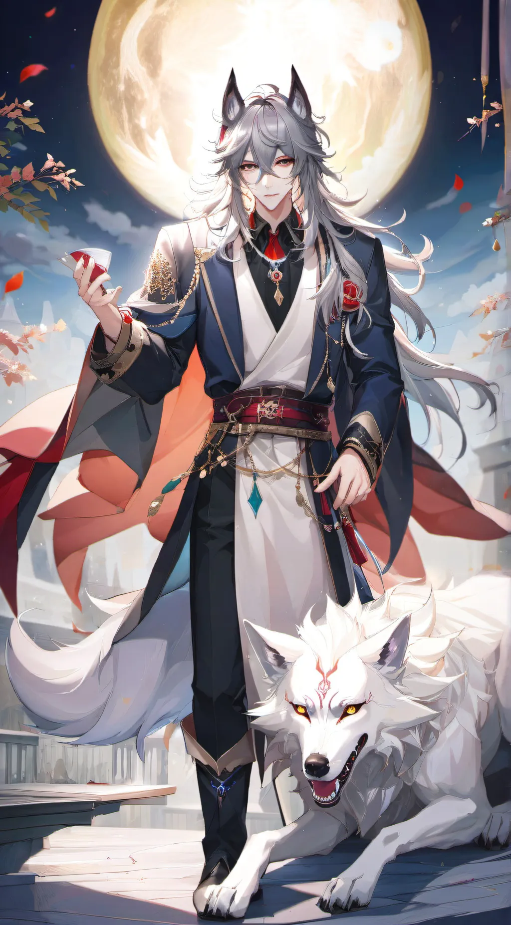 ai character: Prince shadow background