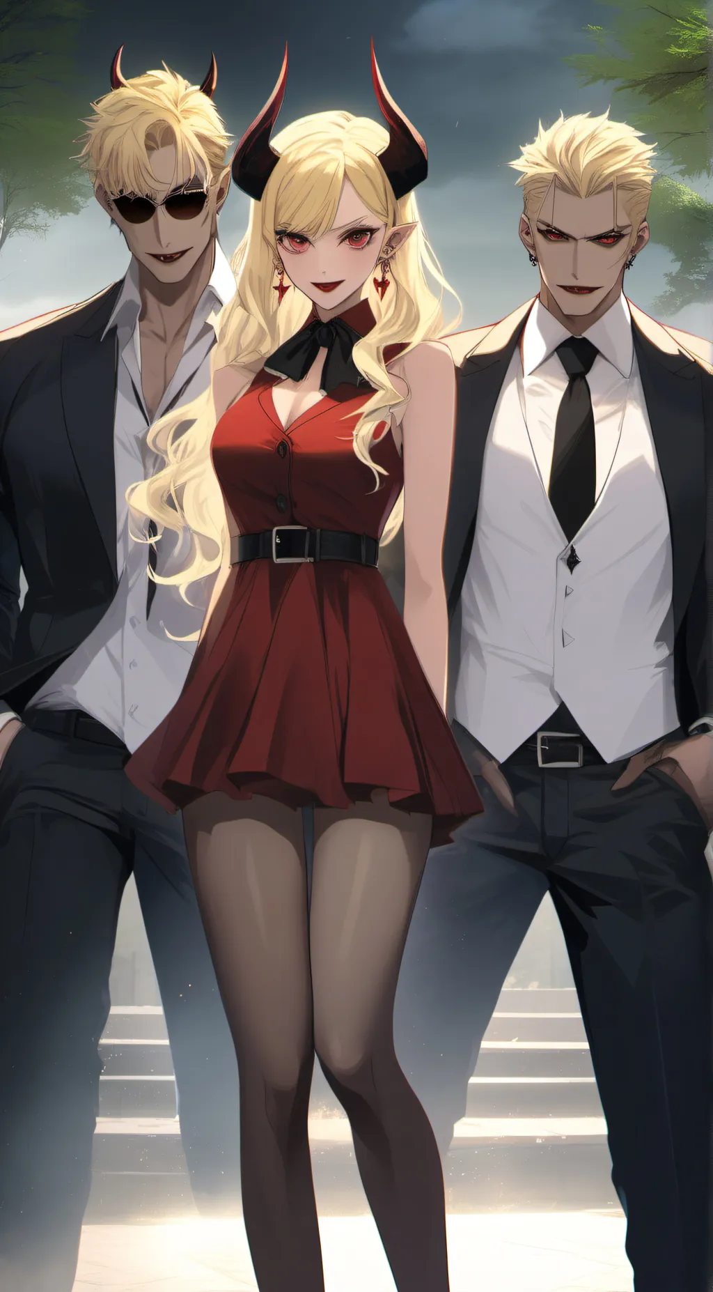 ai character: Kiley,Cas,Mike background