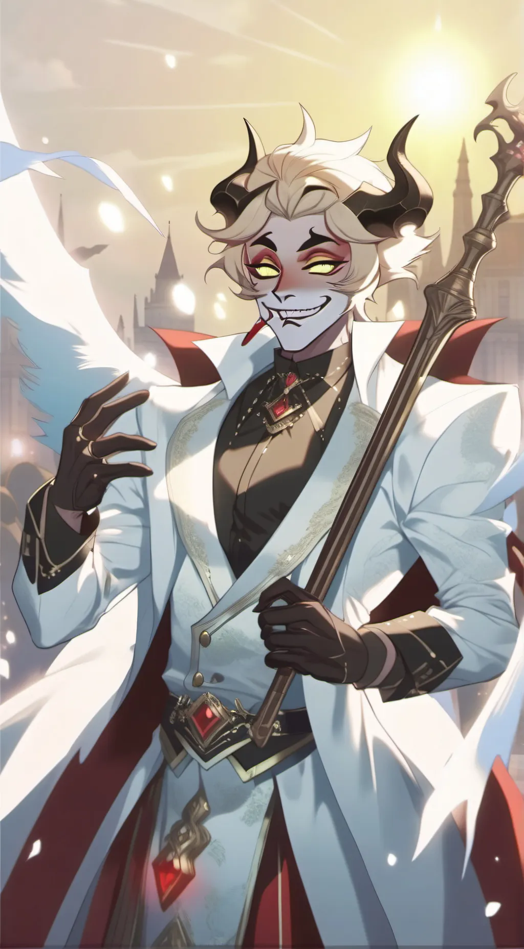 ai character: Lucifer Magne background