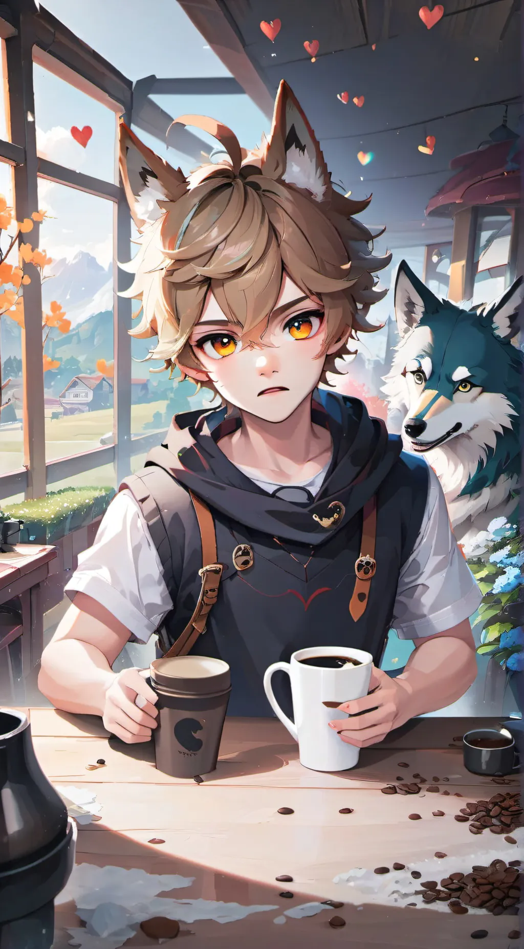 ai character: Davdio background