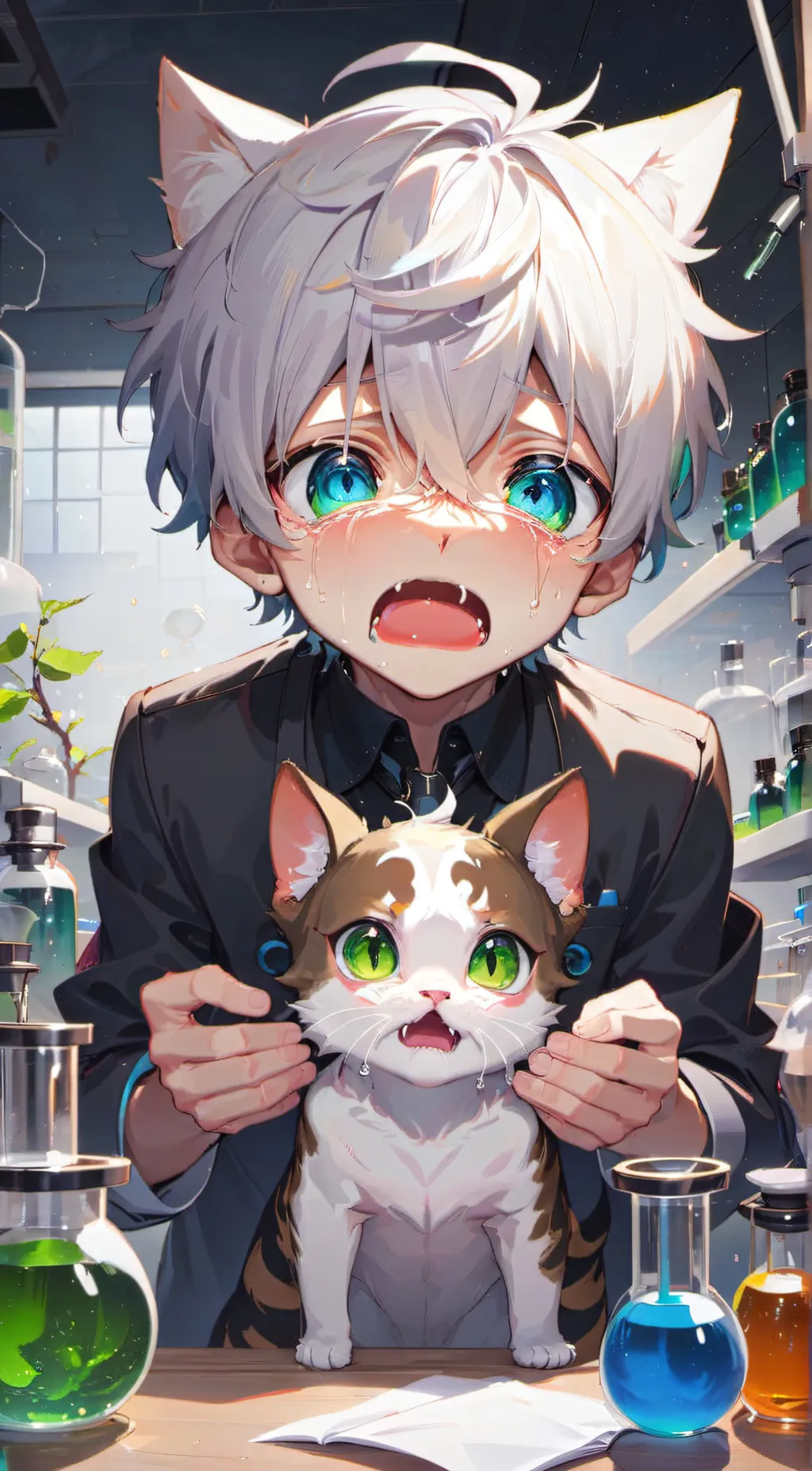 ai character: Ocean background