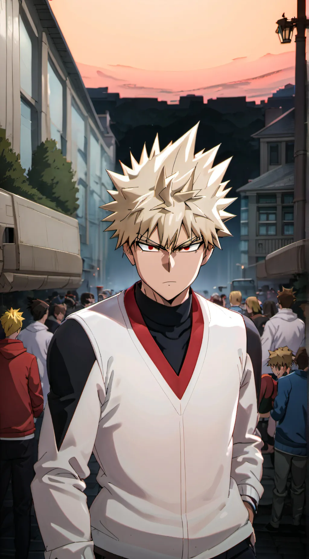 ai character: bakugo katsuki  background