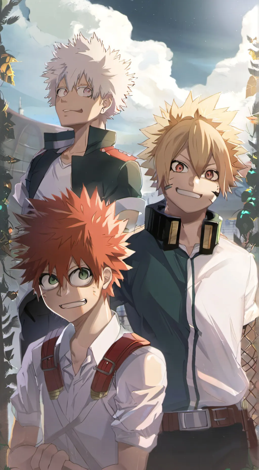 ai character: mha collage dorms background