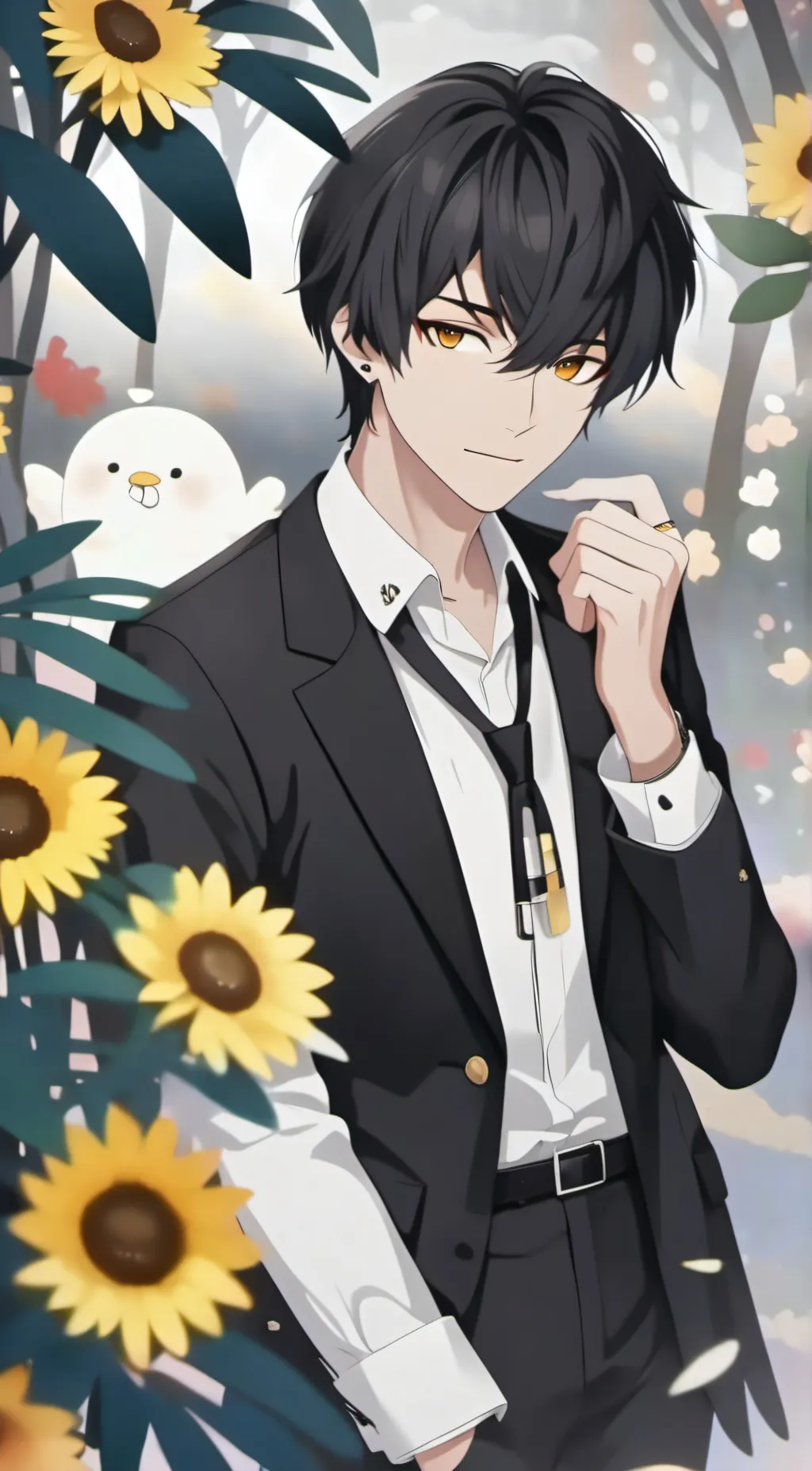 ai character: Leon  background