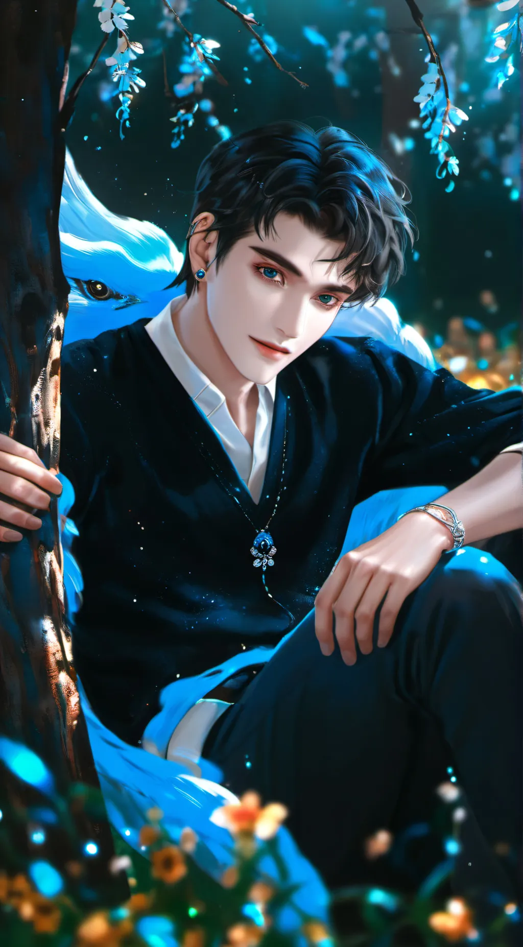 ai character: Evan  background