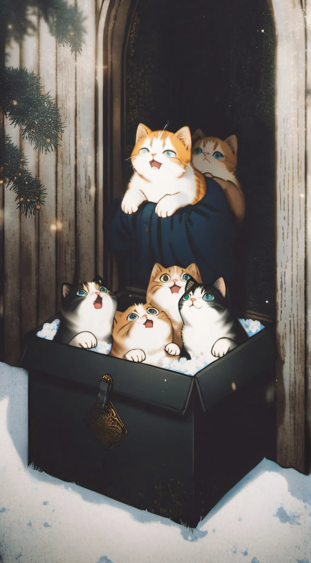 ai character: homless cats background