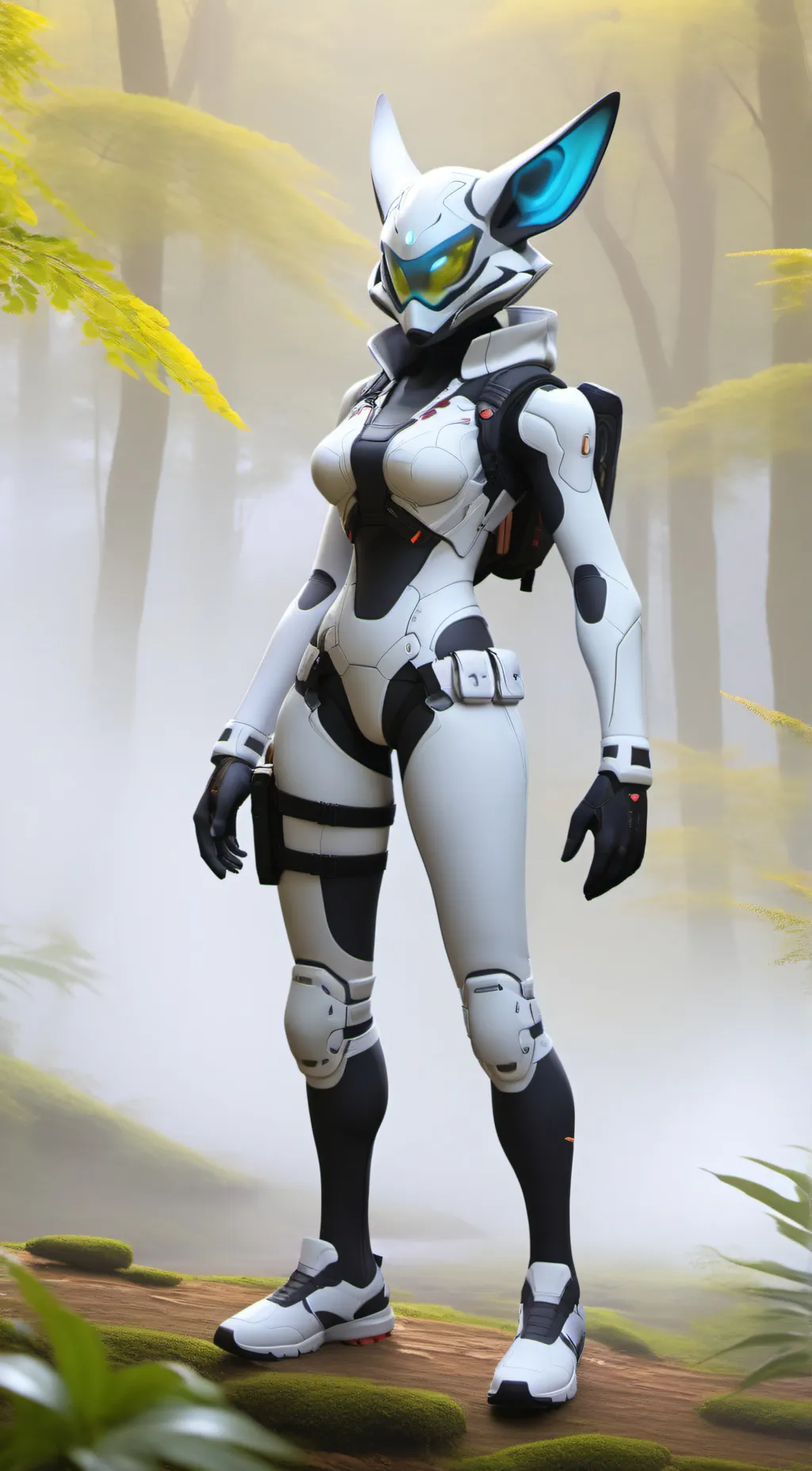 ai character: A lustful protogen background