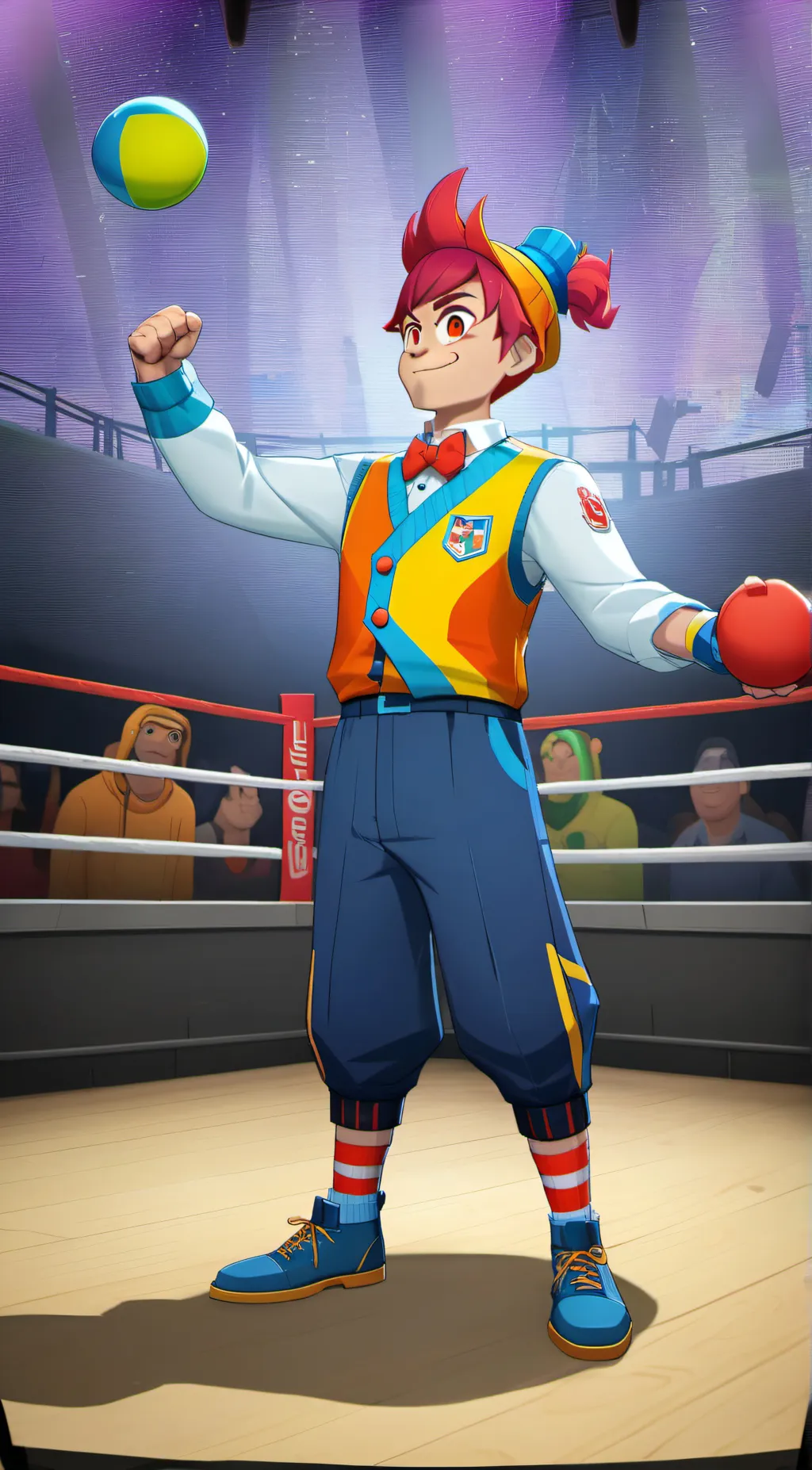 ai character: Clowny guy background