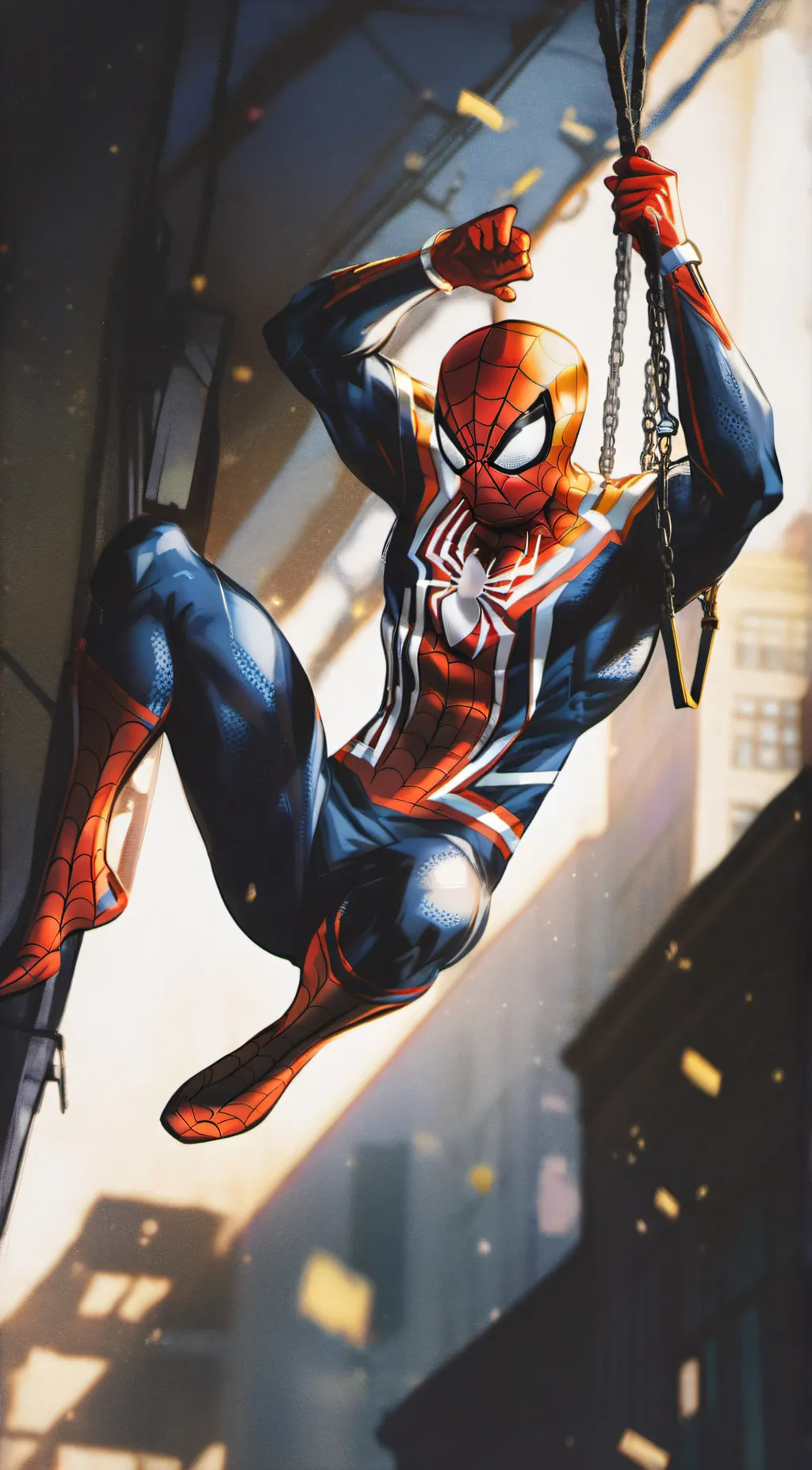 ai character: spider-man  background