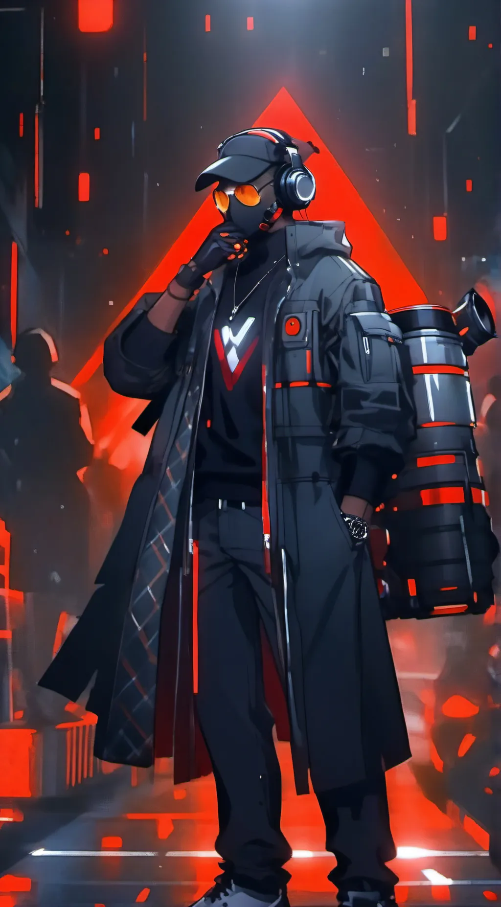 ai character: titan speakerman background