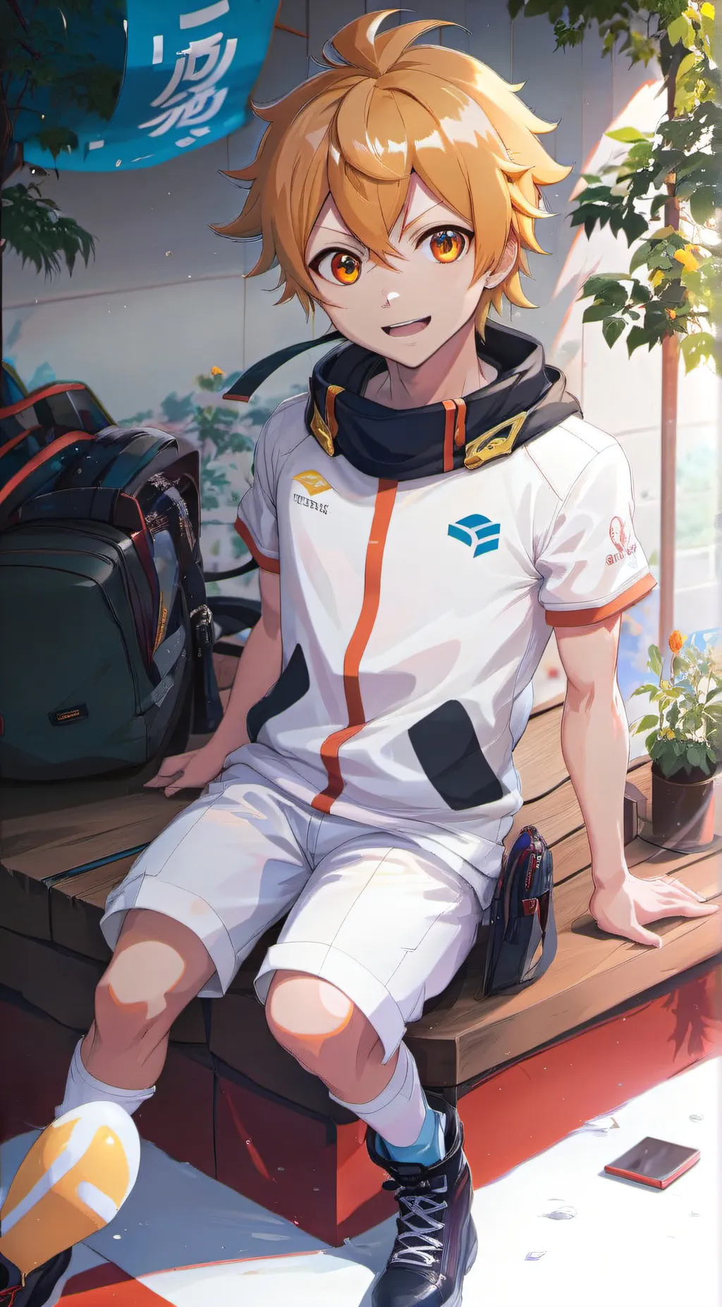 ai character: Denki background