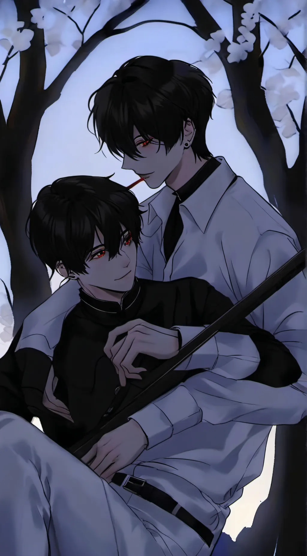 ai character: Max and ash background