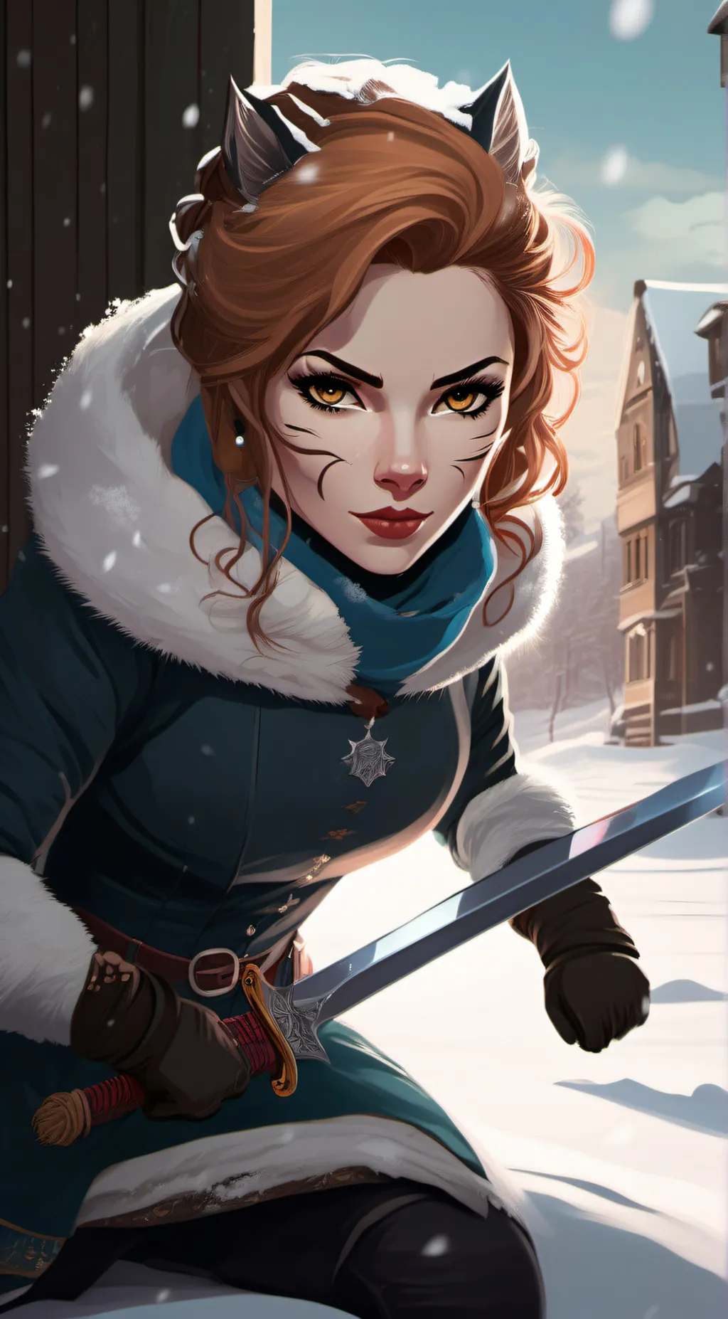 ai character: Freia background