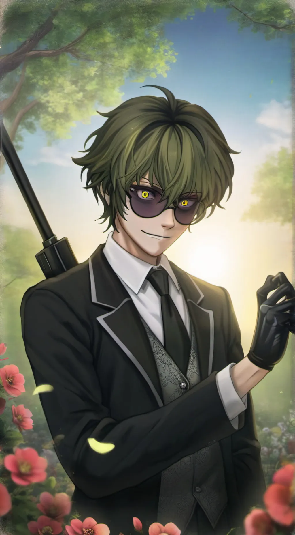 ai character: clawnoir background