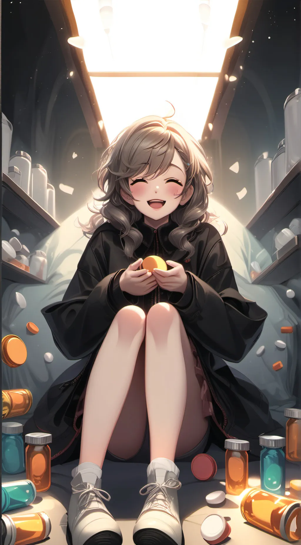 ai character: Tickle pills background