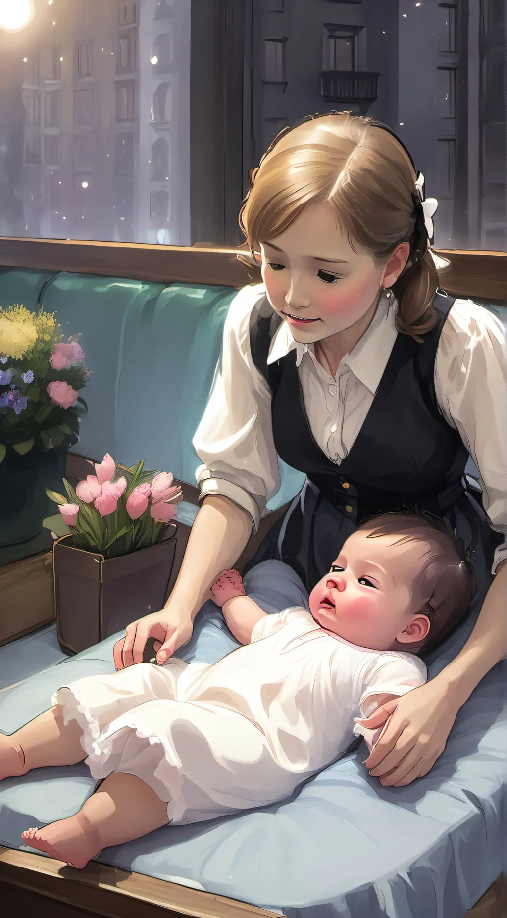 ai character: Mom background