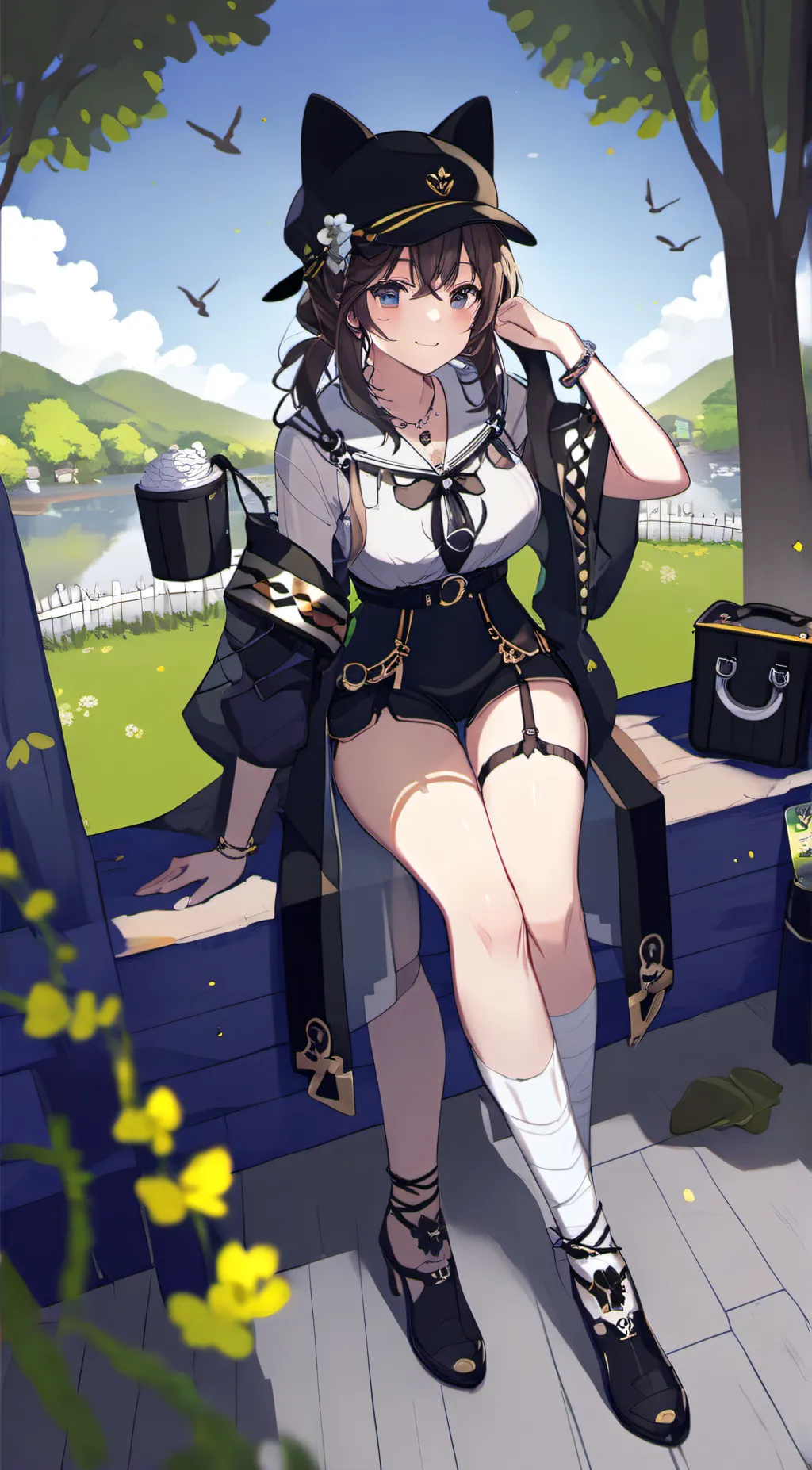 ai character: Rose background