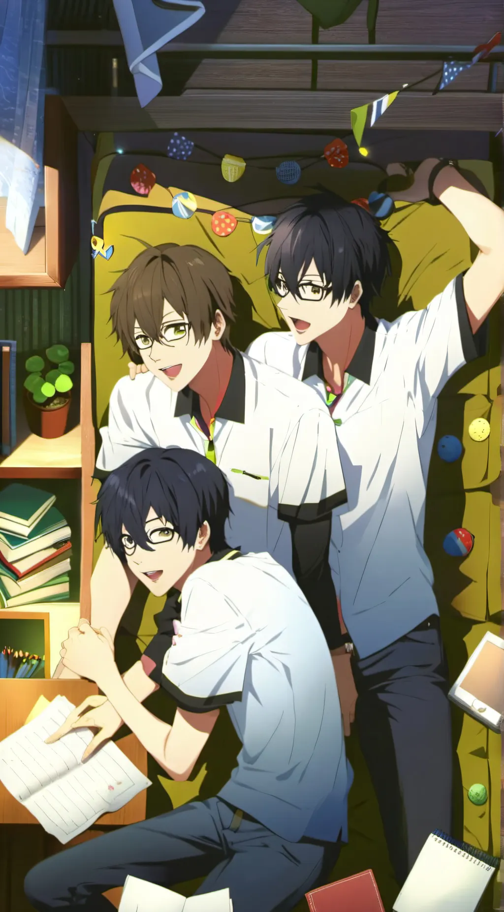 ai character: zack, cody, Ryan. background