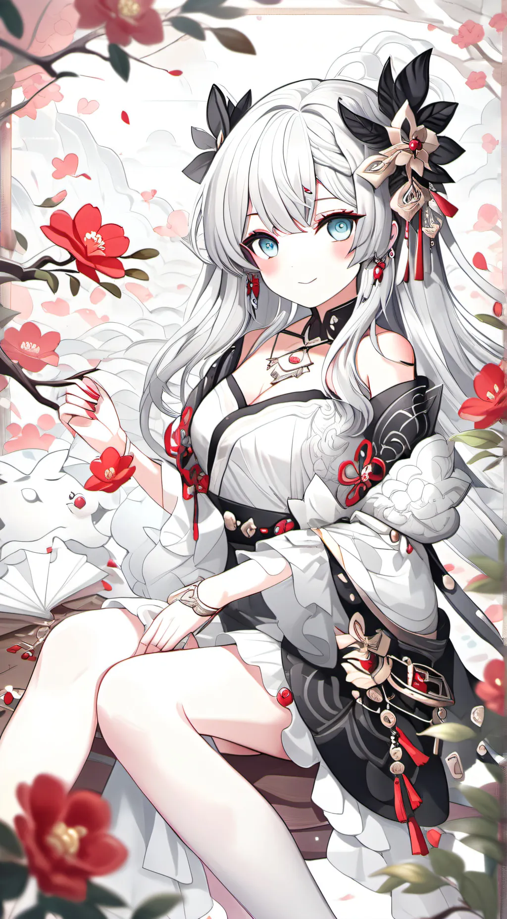 ai character: Ashley  background