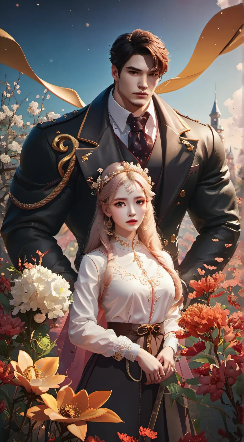 ai character: Daniel & rose  background