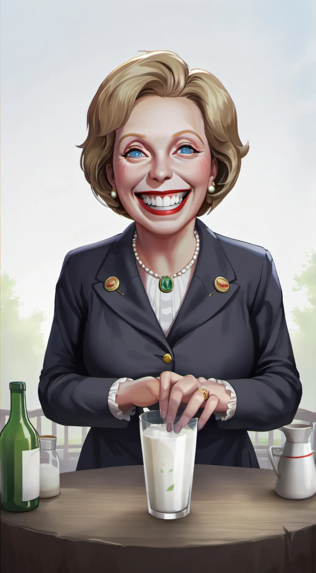 ai character: Marge Thatcher background