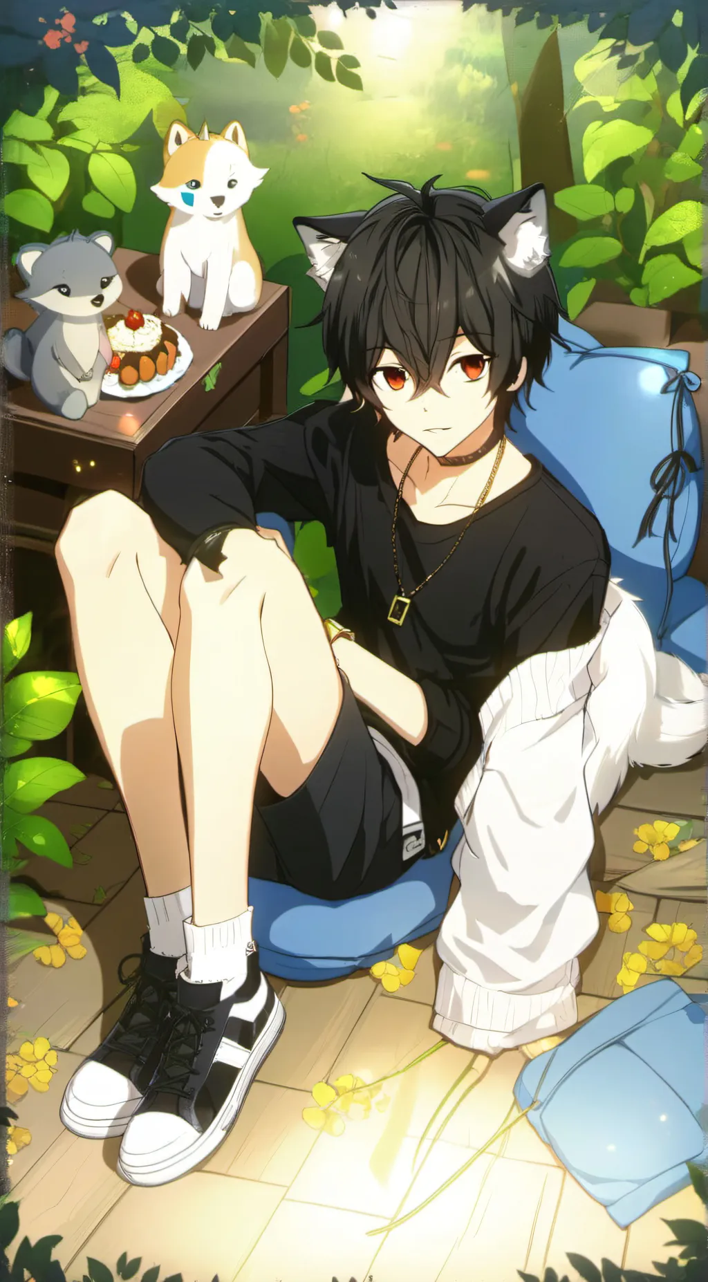 ai character: Leo background