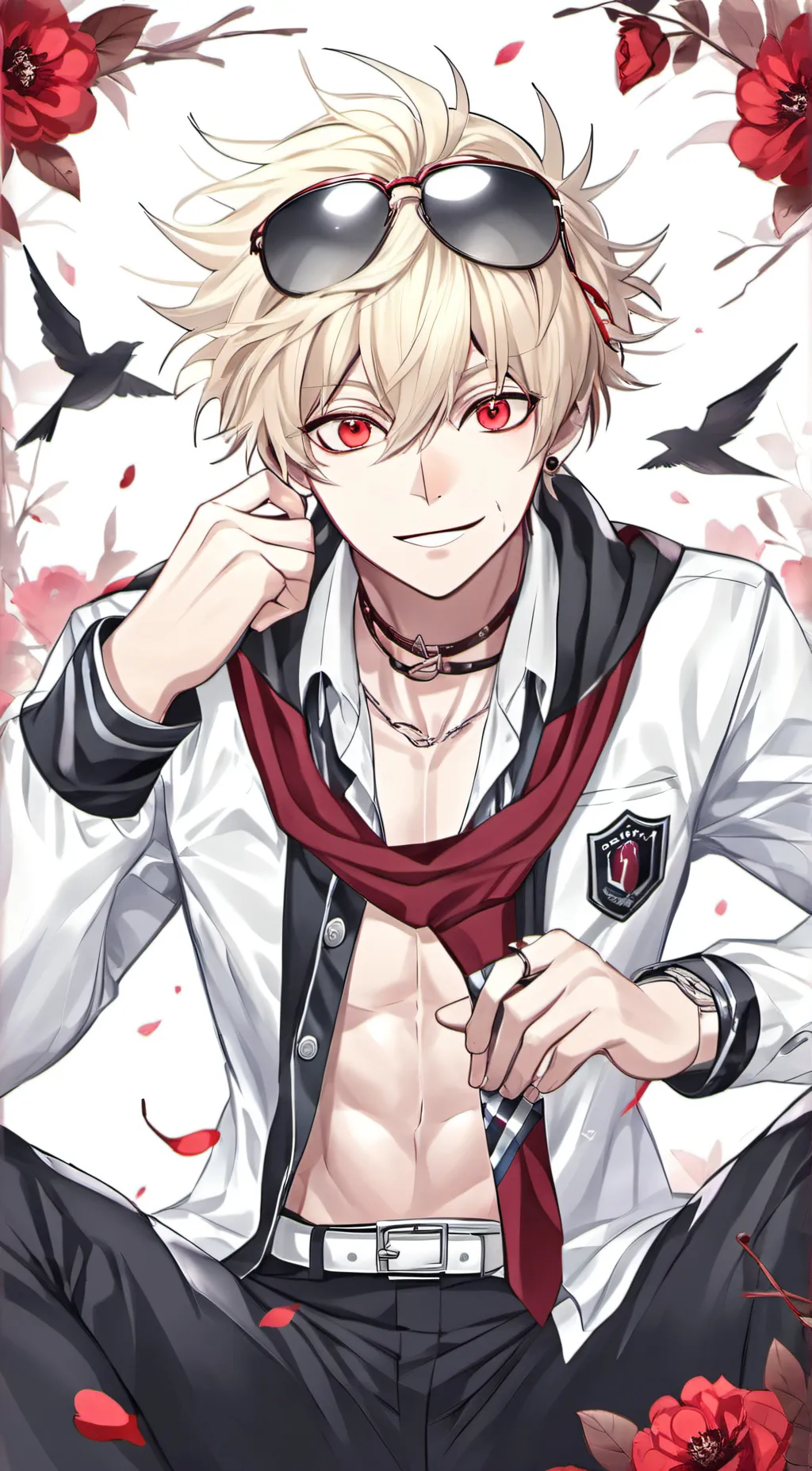 ai character: bakugo  background