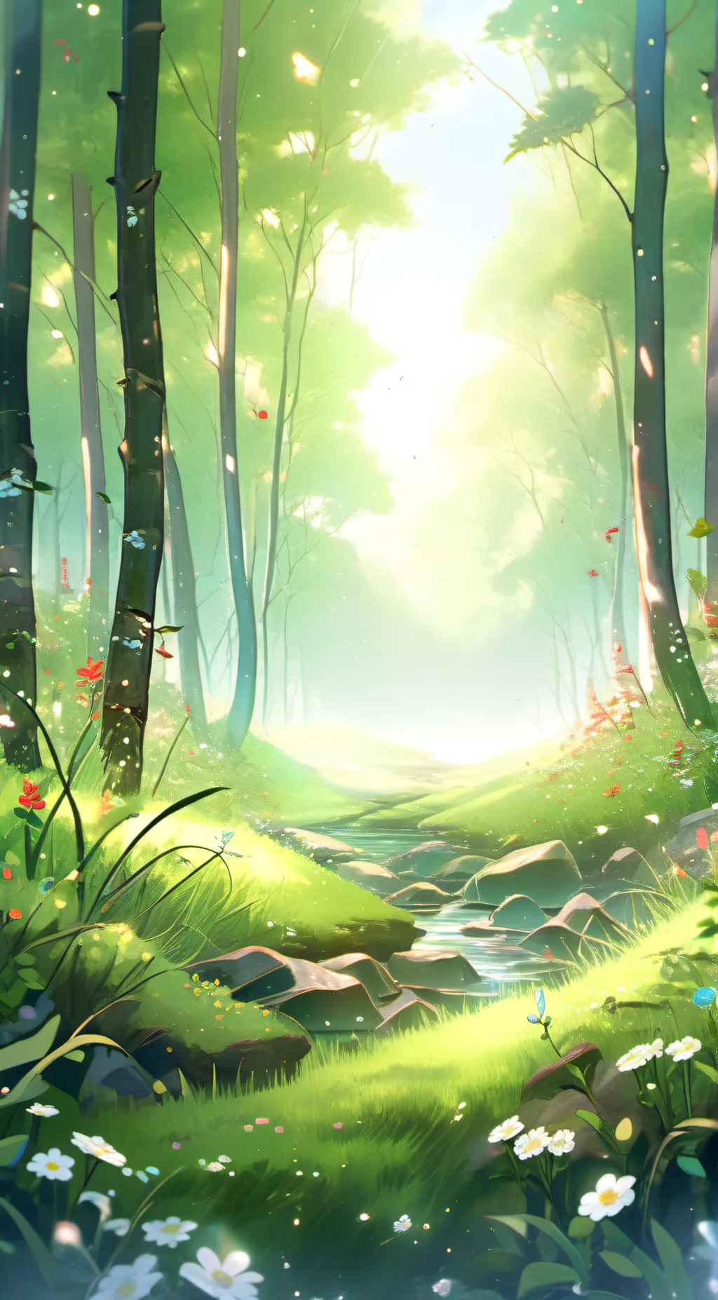 ai character: grass background