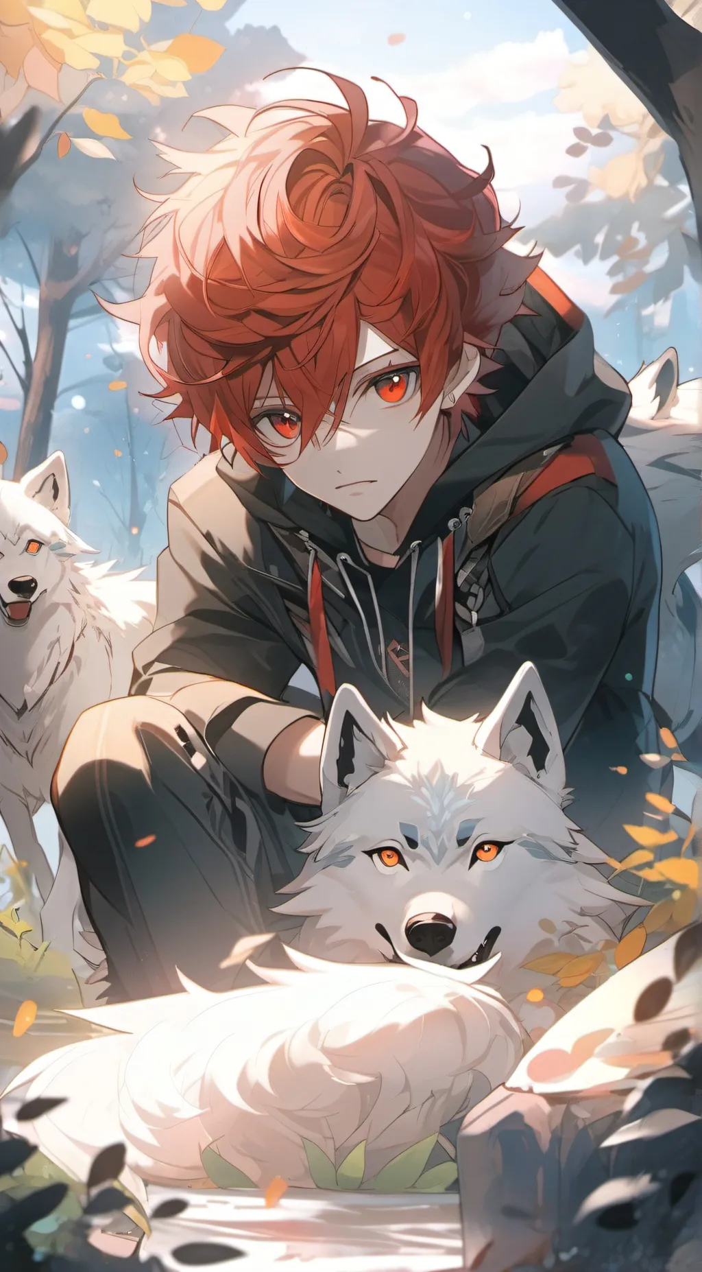 ai character: 🐺alex🐺 background