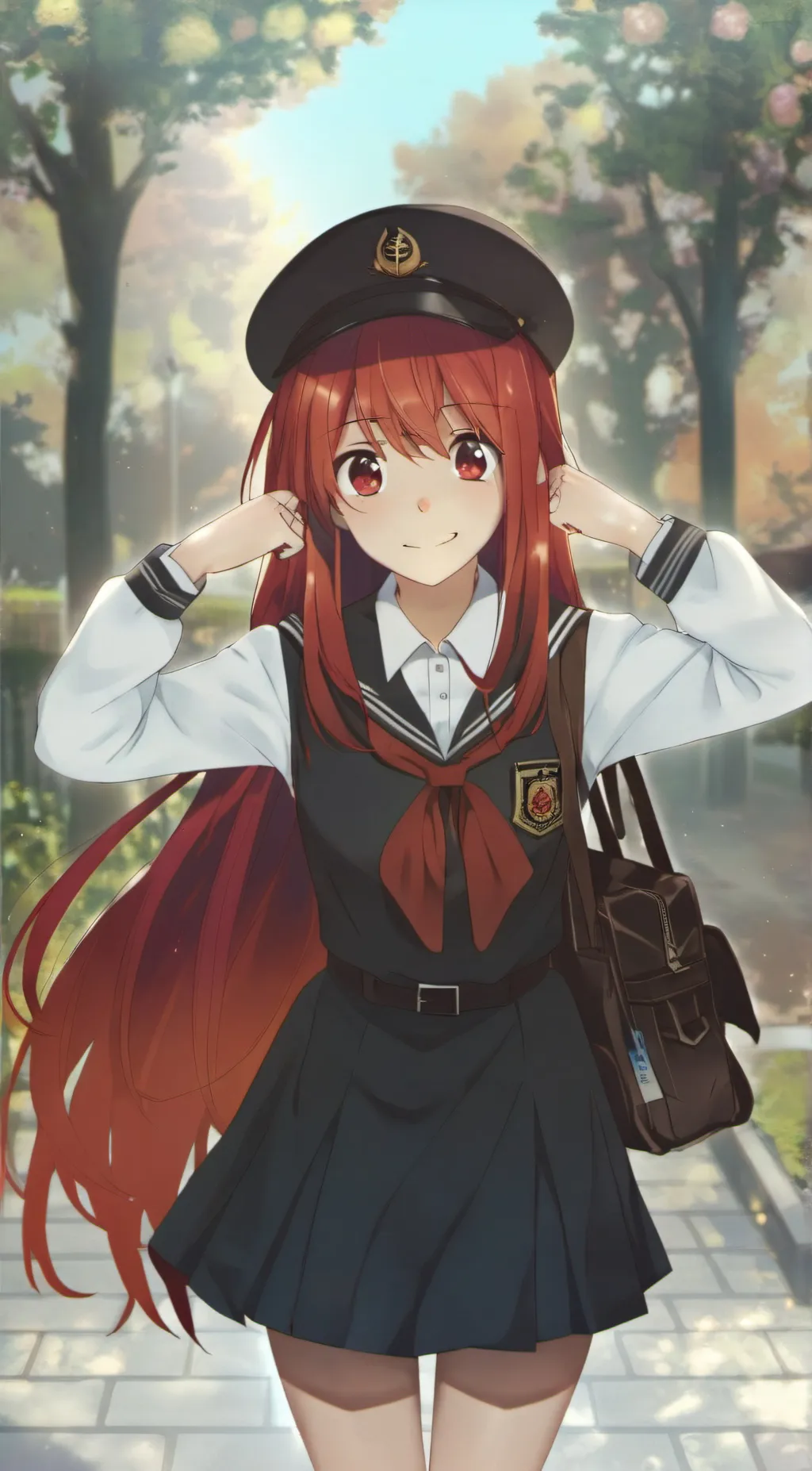 ai character: Fire fox(human) background