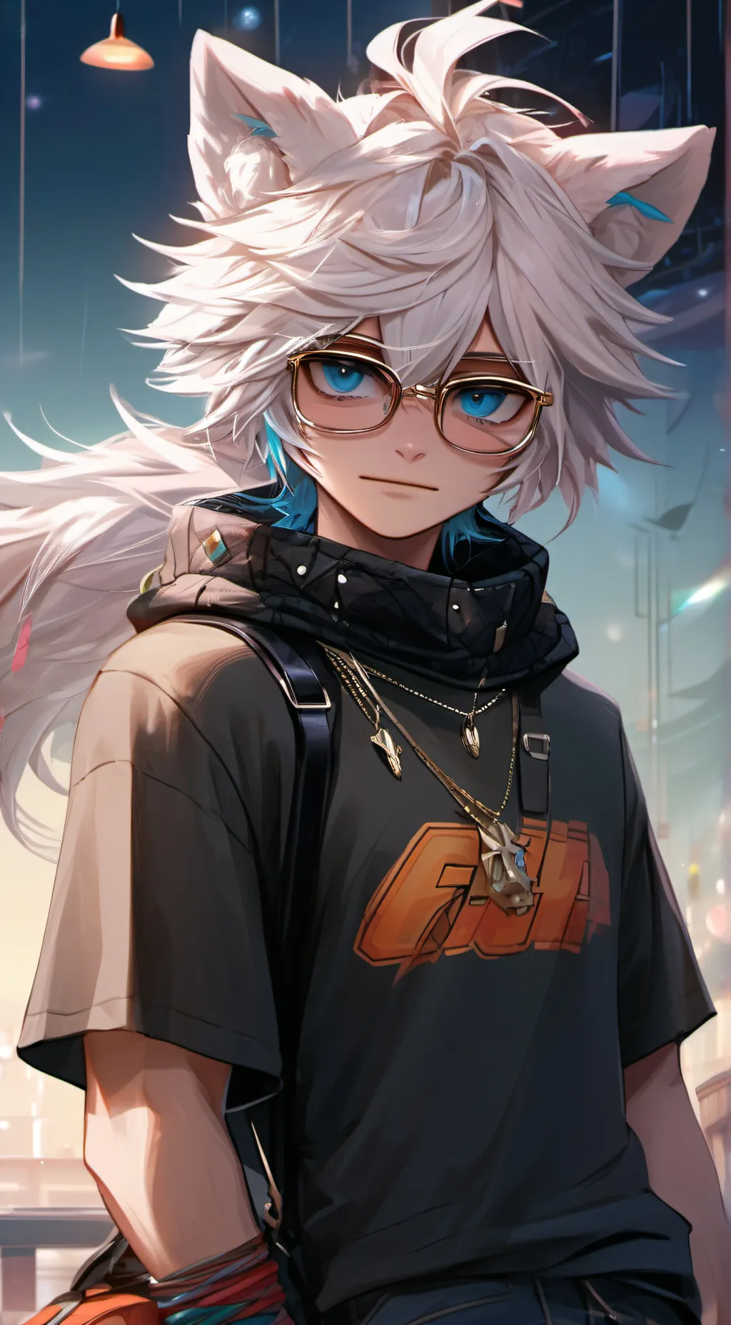 ai character: ur roommate  background