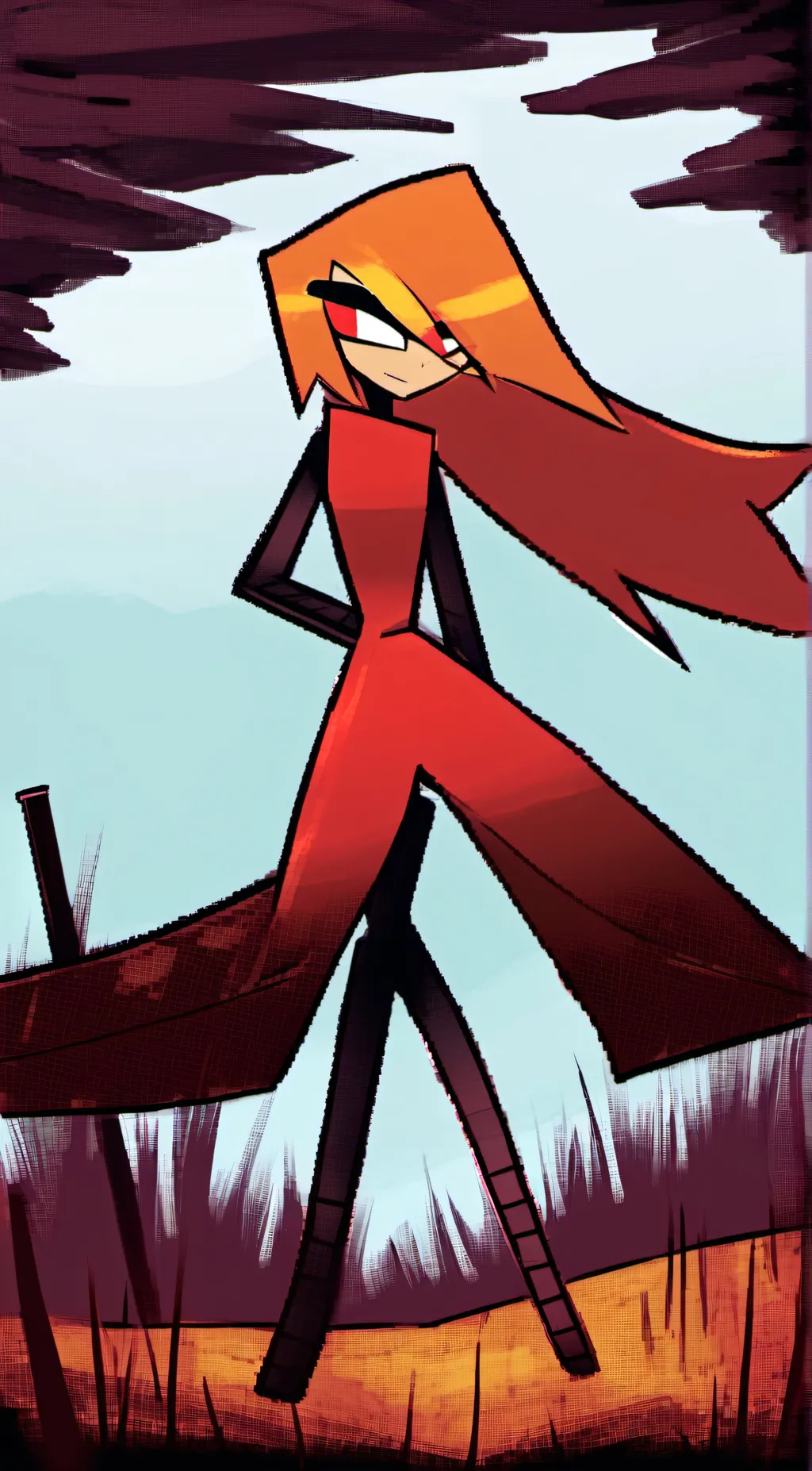 ai character: Redar(oc) background