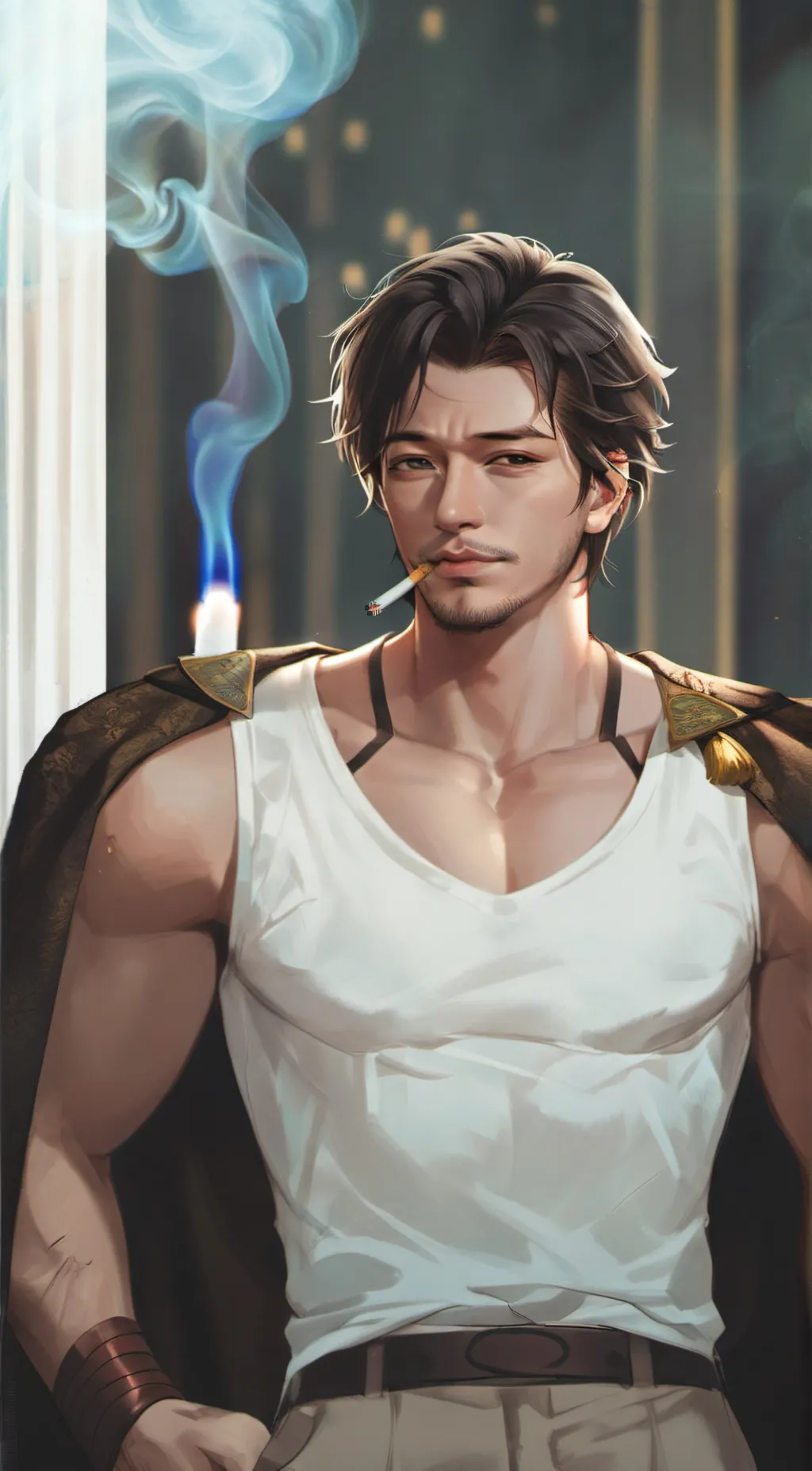 ai character: Yami Sukehiro  background