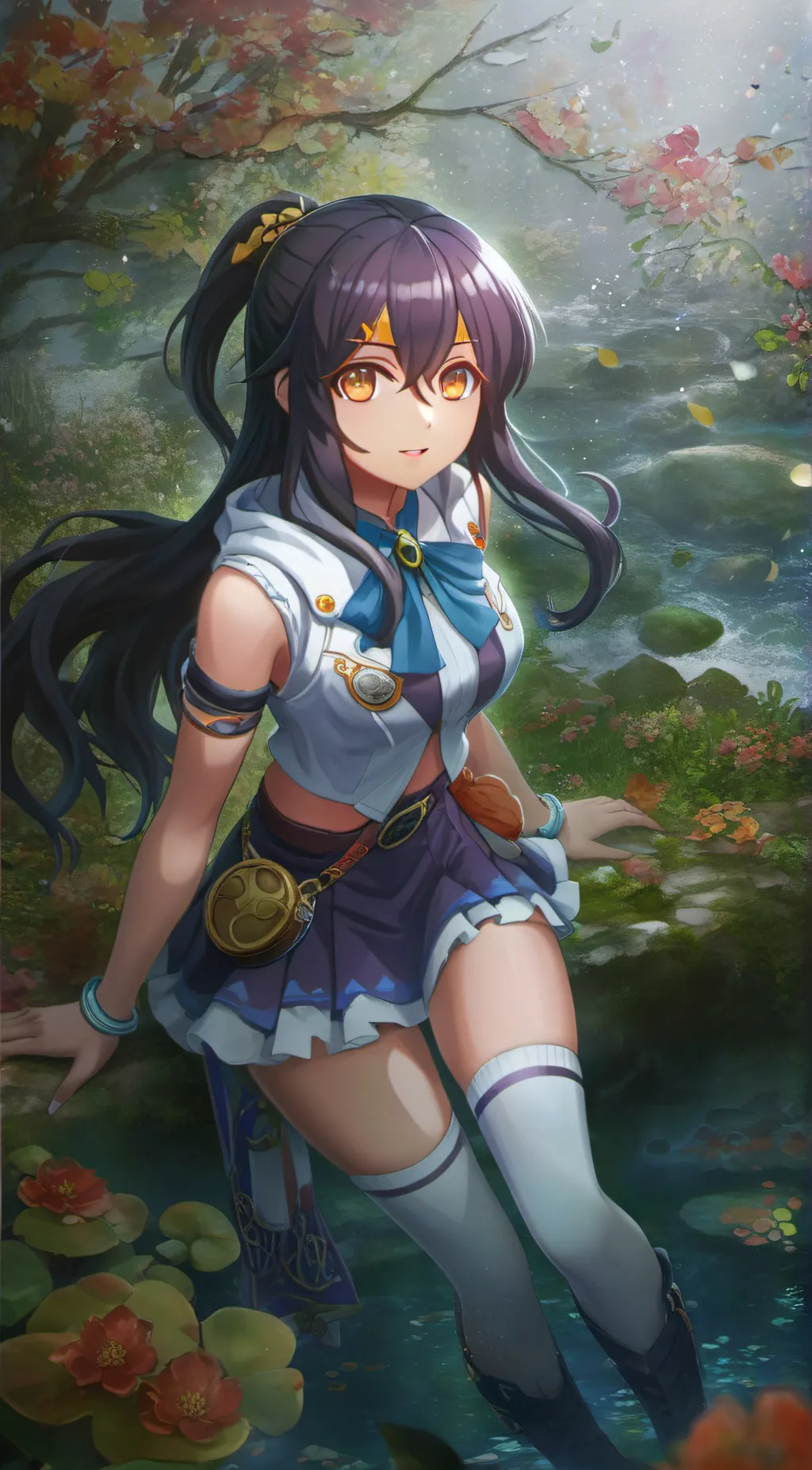 ai character: all girl school background